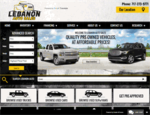 Tablet Screenshot of lebanonauto.com